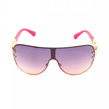 GUESS Occhiali da sole donna GO00037-0032U Cat Eye - Montatura nera, lenti grigie sfumate, UV400
