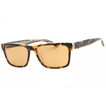 GUESS Donna Occhiali da sole rettangolari in acetato GU00074-53E Havana Brown Gradient 55mm