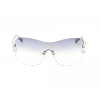 GUESS Occhiali da sole da donna rettangolari GO00038-0010P Montatura nera Lenti grigie UV400 polarizzate