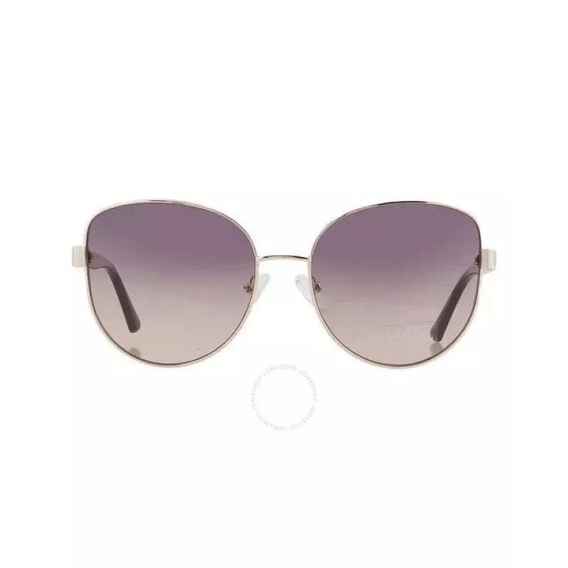 GUESS Occhiali da sole donna GF6172-5932B Havana marrone sfumato farfalla