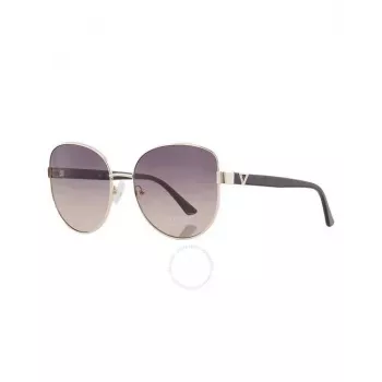 GUESS Occhiali da sole donna GF6172-5932B Havana marrone sfumato farfalla