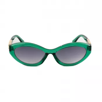 Occhiali da sole donna GUESS GO00070-5593B montatura quadrata nera, lenti grigie sfumate, 55 mm