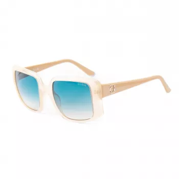 GUESS occhiali da sole donna GU00097-5325P - montatura nero lucido, lenti polarizzate fumé sfumate, 53 mm