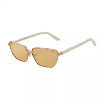 GUESS Occhiali da sole da donna GU00106-5921E havana montatura squadrata lenti marroni sfumate 59mm