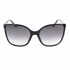 GUESS Occhiali da sole donna GU00144-6001B Oversized Square nero lucido grigio sfumato UV400