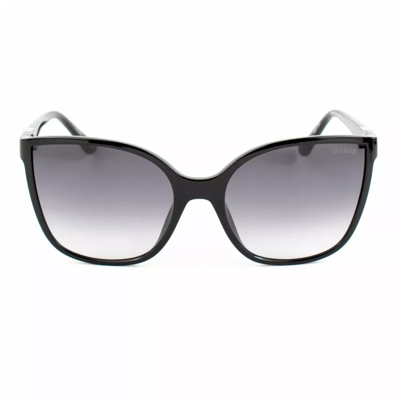 GUESS Occhiali da sole donna GU00144-6001B Oversized Square nero lucido grigio sfumato UV400