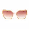 GUESS Occhiali da sole donna GU00146-5957F Oversized Square Havana lenti marroni sfumate 59mm