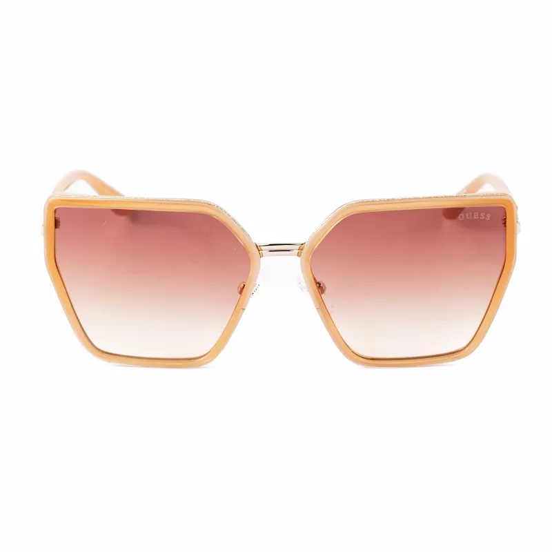 GUESS Occhiali da sole donna GU00146-5957F Oversized Square Havana lenti marroni sfumate 59mm