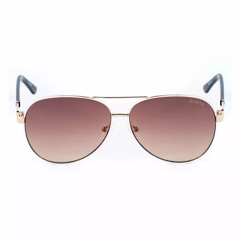 GUESS Occhiali da sole da donna GU00173-6021F Shiny Black Smoke Gradient 60mm