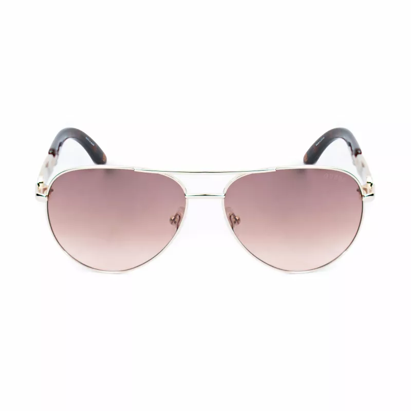 GUESS Occhiali da sole donna GU7295-6032W marrone Havana oversize squadrati