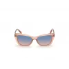 GUESS Occhiali da sole da donna GU7774-5574W Marrone Havana montatura squadrata 55 mm