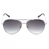 GUESS Occhiali da sole donna GF0399-01B Montatura in plastica nera lenti in policarbonato grigie 62mm