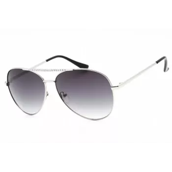 GUESS Occhiali da sole donna GF0399-01B Montatura in plastica nera lenti in policarbonato grigie 62mm