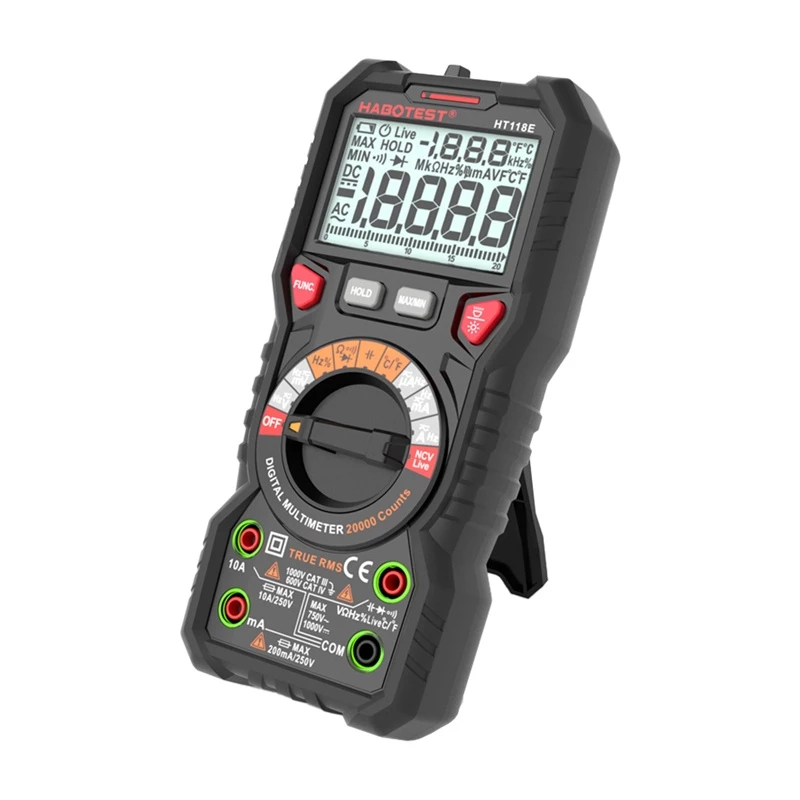Habotest HT118E Multimetro digitale universale True RMS NCV