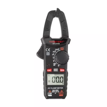 Habotest HT200B pinza multimetro digitale, True RMS 6000 count, NCV, tensione AC/DC, corrente AC fino a 600A, misura capacità, frequenza e temperatura