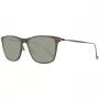 Hackett London HSB86311255 Occhiali da sole da uomo - Montatura nera lucida, lenti grigie, 55 mm
