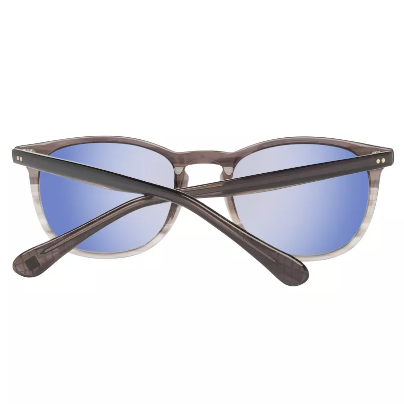 Hackett uomo HSB83800152 occhiali da sole rettangolari in acetato nero/grigio 52/20/145 mm