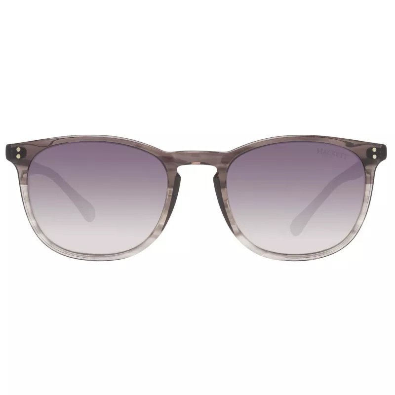 Hackett uomo HSB83800152 occhiali da sole rettangolari in acetato nero/grigio 52/20/145 mm