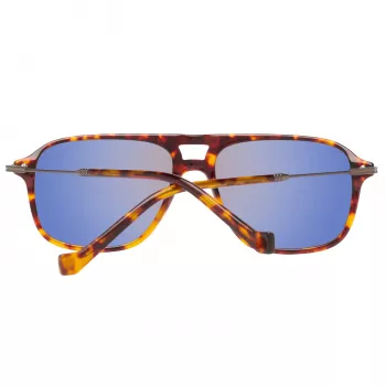 HACKETT MAN OCCHIALI DA SOLE HSB86512756 - Havana acetato montatura rettangolare con lenti marroni sfumate - 56/16/140 mm