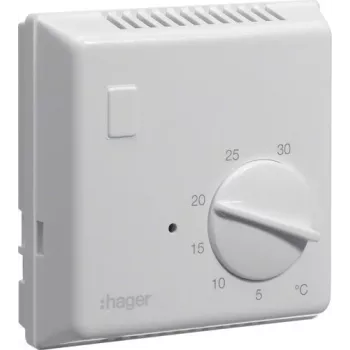 Hager EK054 termostato ambiente bimetallico, 230V, bianco