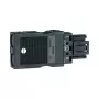Hager G4713 connettore maschio di uscita a 3 poli con morsetti a innesto Wago, 1,5-2,5 mm², 400V, nero