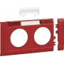 HAGER GB080213020 Copertura standard 2 moduli etichettabile senza alogeni per canale da battiscopa OT80, bianco puro RAL 9010