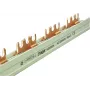 Hager KDN363A Barra di fase tripolare, connessione a forcella, 10 mm², 63 A, 12 moduli