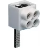 Hager KF82A morsetto di collegamento 1 polo, connessione a spina, 2x16 mm², grigio