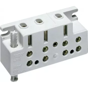HAGER KJ10S Morsetto di collegamento monofase per contatore 63A 2 poli grigio