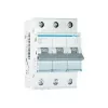 Hager MBN316 interruttore automatico 3 poli 16A curva B 6kA, 3 moduli di larghezza