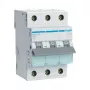 Hager MBN316 interruttore automatico 3 poli 16A curva B 6kA, 3 moduli di larghezza