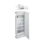 Hager Multimedia Volta HWV VH60NW distributore multimediale da incasso a 5 file con porta in acciaio fessurata, bianco