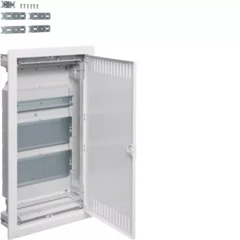 HAGER VU36NWB quadro di distribuzione multimediale in plastica PT 2x pannello 1x TH35 IP30 630,5x348x94,5 porta ventilata bianco Volta