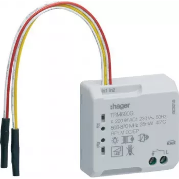 Hager TRM690G sensore di temperatura NTC, 10 kOhm, cavo 4 m, IP65, bianco