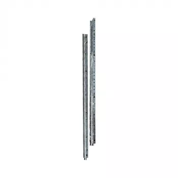 Hager UN12A barra di montaggio universale 1800mm, acciaio inox, set da 2, per armadi da 160mm di profondità