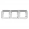 Hager WNA401B Berker W.1 Cornice da incasso 1 modulo, IP55, bianco polare