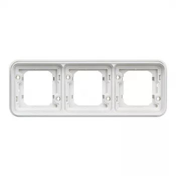 Hager WNA401B Berker W.1 Cornice da incasso 1 modulo, IP55, bianco polare