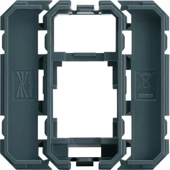 Hager WXF202 Cornice adattatore Keystone per 1 modulo RJ45, bianco polare