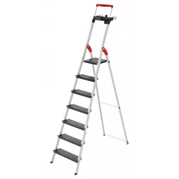 HAILO Scala domestica L100 TopLine alluminio 7 gradini