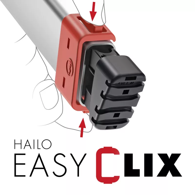 HAILO Scala domestica L80 ComfortLine alluminio 7 gradini