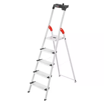 HAILO Scala domestica L80 ComfortLine alluminio 5 gradini