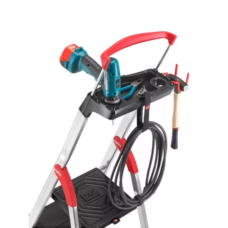 HAILO L100 TopLine Scala domestica in alluminio, 5 gradini