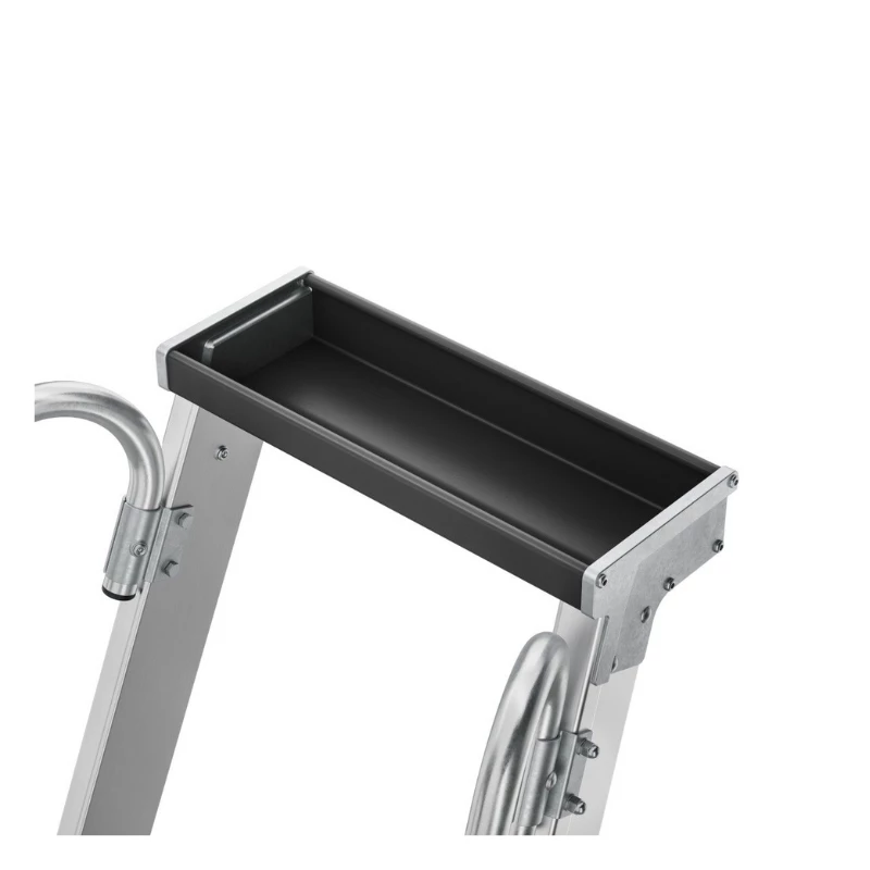 HAILO Master P80 Scala a piattaforma mobile in alluminio, 5 gradini, 150 kg, EN 131