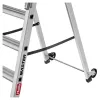 HAILO Master P80 Scala a piattaforma mobile in alluminio, 5 gradini, 150 kg, EN 131