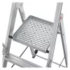 HAILO Master P80 Scala a piattaforma mobile in alluminio, 5 gradini, 150 kg, EN 131