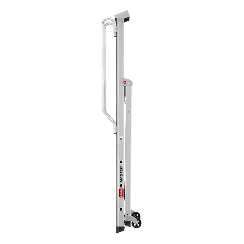 HAILO Master P80 Scala a piattaforma mobile, alluminio, 7 gradini