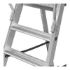 HAILO Master P80 Scala a piattaforma mobile, alluminio, 7 gradini