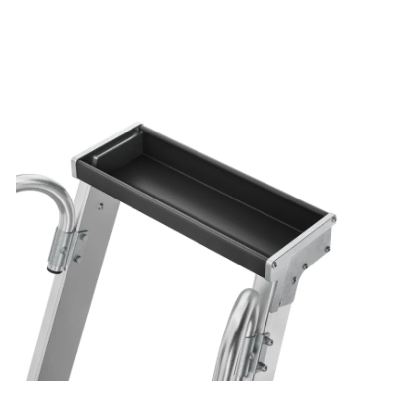 HAILO Master P80 Scala a piattaforma mobile, alluminio, 7 gradini