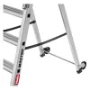 HAILO Master P80 Scala a piattaforma mobile, alluminio, 7 gradini