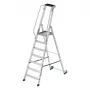 HAILO Master P80 Scala a piattaforma mobile, alluminio, 7 gradini